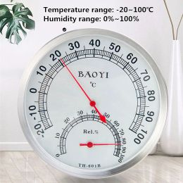 Gauges 4 types de sauna thermomètre hygromètre pour salle de bain thermohygromètre thermohygromètre à la maison extérieure et à l'humidité indicateur