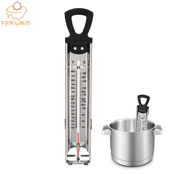 Meilleur verre confiserie/sucre/bonbons thermomètre alimentaire cuisson thermomètre pour huile friture eau frite thermomètres friteuse 171