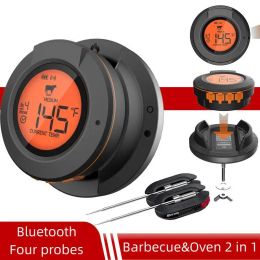 Meters Bluetooth-thermometer Digitale sensor voor hoge 500 graden Ovengrill Barbecue Vlees Vlees BBQ Koken Keukenaccessoires Gereedschap