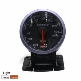 Gauges CnSpeed 60 mm voiture Turbo Boost Gauge Lighting Psi Black Face Auto Boost Gauge