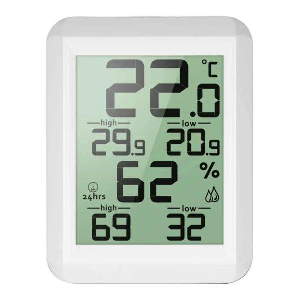 Gauges Digital LCD Thermomètre hygromètre Electronic Temperature Humidité Min / Max Records Station météorologique intérieure