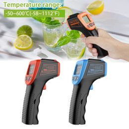 Meters infrarood thermometer LCD industriële elektronische thermometer digitale laserpunt lasertemperatuurmeter pistool 50 ~ 600 ° C non -contact