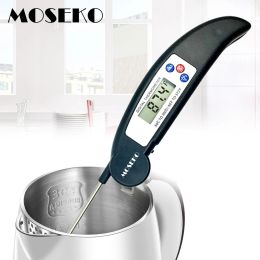 Jauges MOSEKO thermomètre à sonde numérique pliable alimentaire BBQ four à viande pliant thermomètre de cuisine eau de cuisson outils d'huile