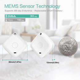 Gauges Oria Wireless Thermomètre Hygromètre Capteur Data Data Digital C / F ALARME DE TEMPEUR DE TEMPÉRATURE BLUETOOTH BLUETOOR ALARME