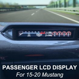 Meters Passenger Side LCD -display voor Ford Mustang 20152020 Digitale instrumentenpaneel Snelheid Meter Scherm Koolstofvezelstijl Autosonus2532