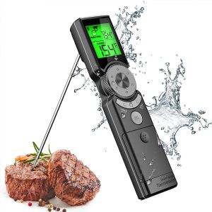 Meters Draagbare Vleesthermometer LCD Digitale Bakken Instant Read Keuken Waterdichte Voedsel BBQ Thermometer Handheld Vouwthermometer