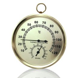 Meters sauna thermometer metaal dial hygrometer vochtigheid temperatuur meetmeter indoor kamer accessoire