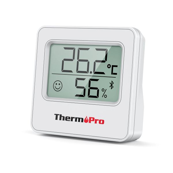 Gauges Theopro TP357 Digital Mini Weather Station 80m Smart Wireless Room Thermomètre Hygromètre Température Humidité avec date