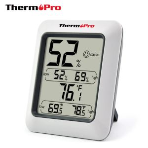 Gauges Thermopro TP50 Thermomètre numérique Hygromètre Indoor Electronic Environmental Room Thermomètre Station météorologique pour la maison