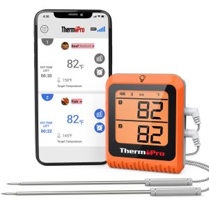 ThermoPro TP920 thermomètre à viande sans fil 150M Bluetooth Rechargeable Barbecue Grill cuisine thermomètre numérique pour four à viande