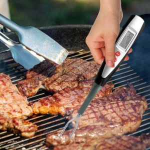 Gauges sans fil de cuisine numérique Cuisine Cuisine BBQ viande de viande de bœuf de bœuf steak steak Grill Fork sonde thermomètre avec une alarme de température