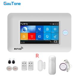 GauTone PG106 WiFi GSM Système d'alarme de sécurité antivol sans fil 433 MHz avec bouton SOS