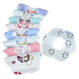 Gaas baby moederlijke en baby kinderen Bib pasgeboren waterdicht puur katoen zachte speeksel handdoek C10820A2 100 stks