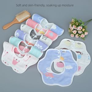 Gaze bébé bavoir maternel et infantile enfants nouveau-né imperméable pur coton doux salive serviette C10820A2