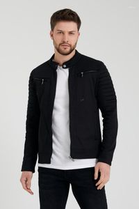 Chaqueta de temporada ajustada con forro de lino negro para hombre de Gavazzi, chaquetas para hombre