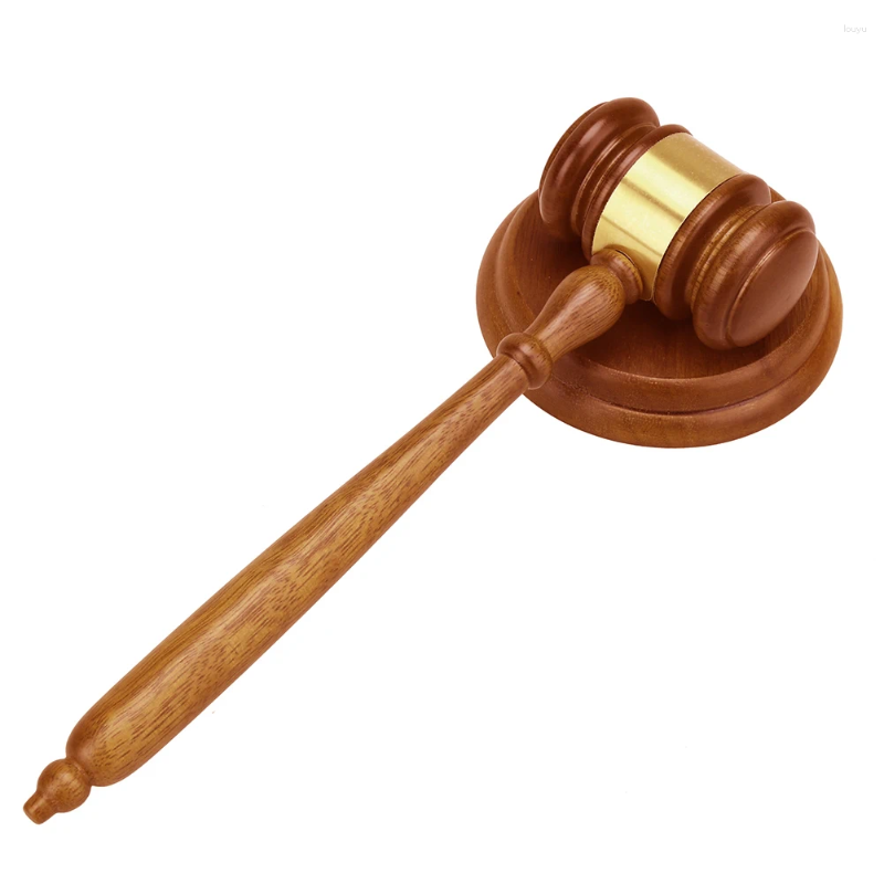Martelo martelo juiz leilão brinquedo bloco de madeira prop mallet tribunal conjunto juízes martelos martelos traje crianças prático