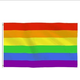 Drapeaux gays 90x150cm arc-en-ciel choses fierté bisexuelles lesbiennes pansexuelles LGBT accessoires drapeaux RRE15120