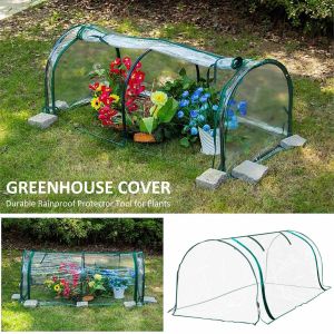 Gazebos 130x60x50cm serres chaudes Durable 9 fils PVC Transparent couverture végétale jardin plante fleur cultiver serre (support non inclus