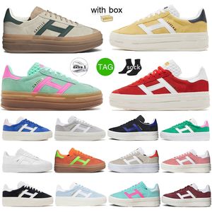 Gazelle Bold Magic Beige Collegiale Groen Pulse Mint Roze Kern Zwart Wit Dames Platform Glow Gum Gazelles Super Pop Platte Sneakers