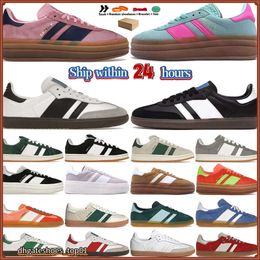 Gazelle Zapatos de diseñador Años 00 Zapatos casuales Plataforma Negrita Resplandor Pulso Menta Núcleo Negro Blanco Solar Super Pop Rosa Amarillo Hombres Mujeres Campus Deportes