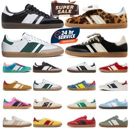 Gazelle Designer Chaussures Chaussures décontractées plate-forme rose Glow Pulse Mint Rose Core noir Pony Pony Leopard Pink Velvet Jaune hommes Femmes Campus Campus Sneakers