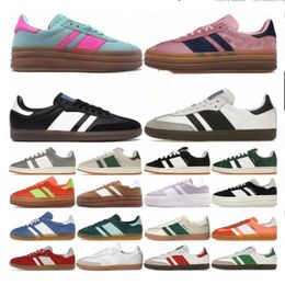 Gazelle Designer Chaussures Chaussures de sport Sneaker Bold Pink Glow Pulse Mint Rose Core Noir Blanc Solaire Super Pop Rose Presque Jaune Femmes Campus Sports Baskets Femme