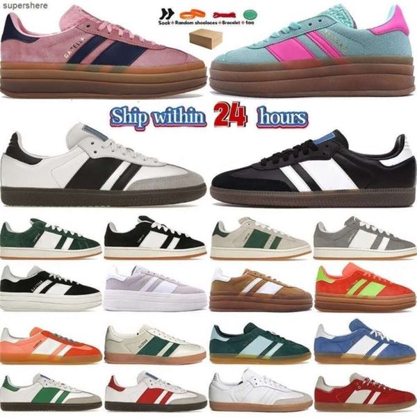 Gazelle Chaussures Campus 00s Chaussures de sport Plateforme Bold Pink Glow Pulse Mint Pink Core Noir Blanc Solaire Super Pop Rose Jaune Hommes Femmes Campus Sports