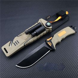 GB Fixed Blade Survival Knife Bear Grylls Ultimate 7Cr13 Rubbergreep Outdoor Hunting Camping Combat Knives Militair gereedschap