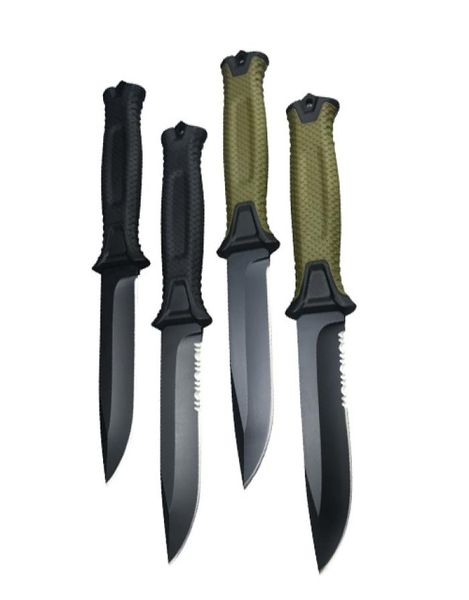 GB G1500 survie à lame fixe Straight Couteau 12c27 Black Titanium revêtu de chute de camping extérieur Randonnée de chasse aux couteaux tactiques 7192447