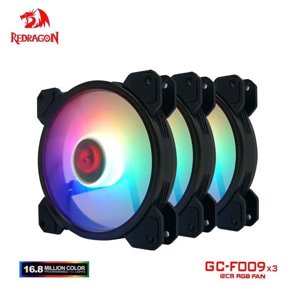 GC-F009 120mm coque d'ordinateur RGB refroidissement ventilateur couleur 4Pin silencieux CPU refroidisseur ordinateur de bureau 6 broches LED contrôleur radiateur