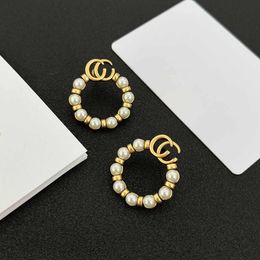 GCC Earring Stud Designer Luxe Master Style Fashion Pearl Jewelry Gift oorbellen Hip Hop Stud Women Gold Rose Party Wedding Rings