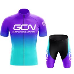 GCN 2022 Version estivale du nouveau dégradé cyclisme à manches courtes Mountain Racing Racing Team Edition