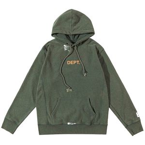 GD Hoodie Hommes Graffiti À Capuche Épaissie Coton Chandail Hommes Full Zip Cardigan pour Hommes Owens Tendance Masqué Métal Trou À Capuche