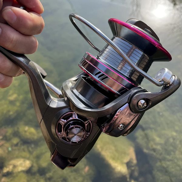 GDA Long S Spinning Fishing Reel Max Drag Power 20 25 30 kg pour 9000 10000 12000 Série Super Strong Metal Deep Line Cup 240329