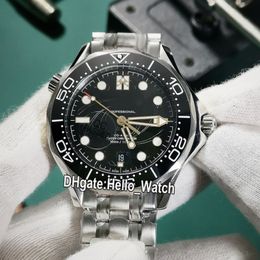GDF New Diver 300M 007 James Bond 50e zwarte textuur wijzerplaat Miyota 8215 automatisch herenhorloge 210 22 42 20 01 004 zwarte rand SS Band188x