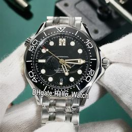 GDF New Diver 300M 007 James Bond 50e zwarte textuur wijzerplaat Miyota 8215 automatisch herenhorloge 210 22 42 20 01 004 zwarte rand SS Band3335