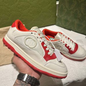 GDG0 double lettre nouvelles baskets de créateurs chaussures baskets d'avion chaussures de sport blanc lettres rouges superposées plate-forme de mode hommes et femmes combattant color777