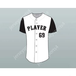 GDIR 69 Baseball Jersey a cousu n'importe quel joueur ou numéro de nouveau ED