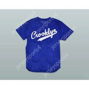 Gdsir Crooklyn 88 Baseball Jersey Tout nom ou numéro Blue Ed
