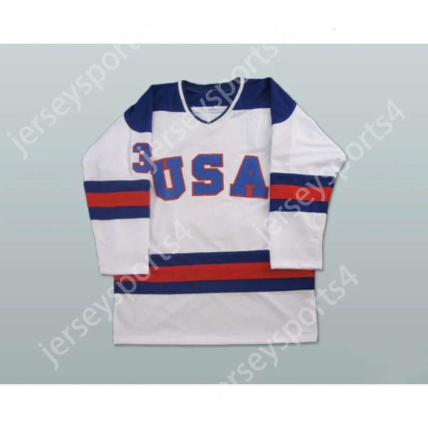 GDSIR PUSTUR 1980 Miracle on Ice Team USA Ken Morrow 3 Hockey Jersey New Top Ed S-M-L-XL-XXL-3XL-4XL-5XL-6XL