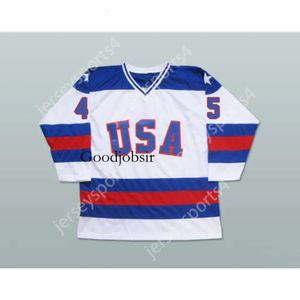 GDSIR CUSTOM 1980 Style Donald Trump 45 USA Hockey Jersey New Top Ed S-M-L-XL-XXL-3XL-4XL-5XL-6XL