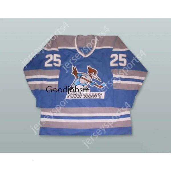 Gdsir Custom AKI BERG 25 EDMONTON ROADRUNNERS JERSEY DE HOCKEY AZUL CLARO NUEVO Top Ed S-M-L-XL-XXL-3XL-4XL-5XL-6XL