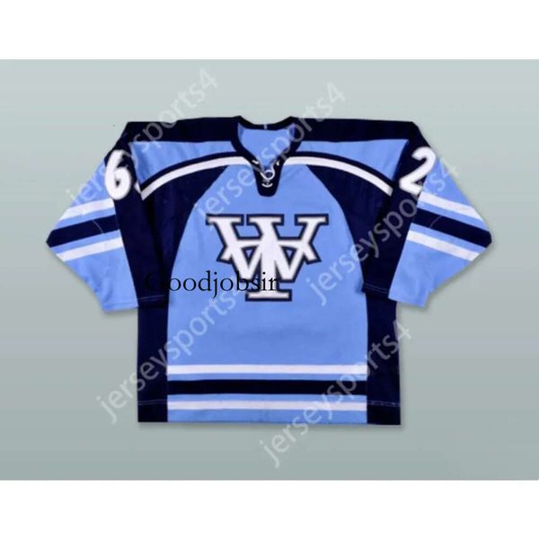 Gdsir personnalisé ALEX GOUPIL 62 ITA THUNDER bleu clair maillot de HOCKEY nouveau haut Ed S-M-L-XL-XXL-3XL-4XL-5XL-6XL