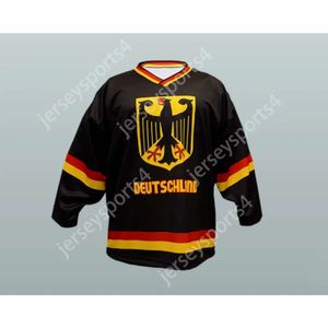 GDSIR Custom Black 99 Duitsland Nationaal Team Hockey Jersey NIEUWE TOP ED S-M-L-XL-XXL-3XL-4XL-5XL-6XL