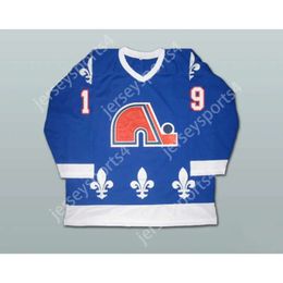 GDSIR Custom Blue Joe Sakic 19 Quebec Nordiques Hockey Jersey NUEVO ED S-M-L-XL-XXL-3XL-4XL-5XL-6XL