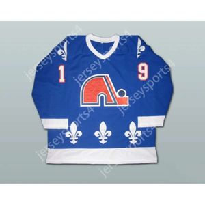 GdSir Custom Blue Joe Sakic 19 Québec Nordiques Hockey Jersey Nouveau Top Ed S-M-L-XL-XXL-3XL-4XL-5XL-6XL