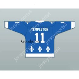 GDSIR CUSTOM Blue Templeton 11 Le National De Québecc Hockey Jersey Nouveau Top Ed S-M-L-XL-XXL-3XL-4XL-5XL-6XL