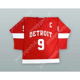 GDSIR Custom Cameron Frye Gordie Howe 9 Detroit Alternate Hockey Jersey Nieuwe top ed S-M-L-XL-XXL-3XL-4XL-5XL-6XL