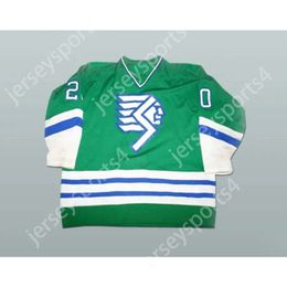 GDSir Custom Green 20 Springfield Indiens Hockey Jersey Nouveau Top Ed S-M-L-XL-XXL-3XL-4XL-5XL-6XL