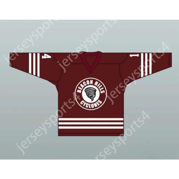 GdSir Custom Isaac Lahey 14 Beacon Hills Cyclones Hockey Jersey Teen Wolf TV Seristop Ed S-M-L-XL-XXL-3XL-4XL-5XL-6XL